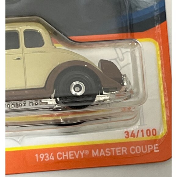 Matchbox 1934 Chevy Master Coupe 1:64 Diecast Car Brown Beige 2024 - Picture 4 of 8